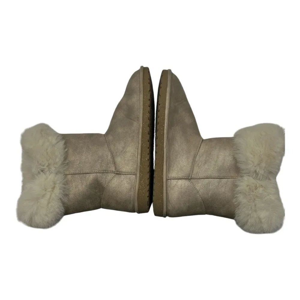 Children’s Place girls faux fur booties size 3